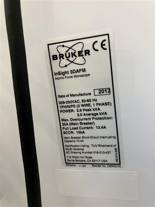 Bruker InSight 3 DAFM Photomask Atomic Force Microscope