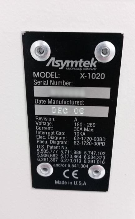 Asymtek X-1020 Dispenser