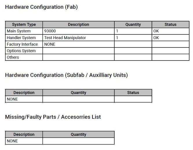 Advantest / Agilent / Verigy V 93000 PS 800 Tester