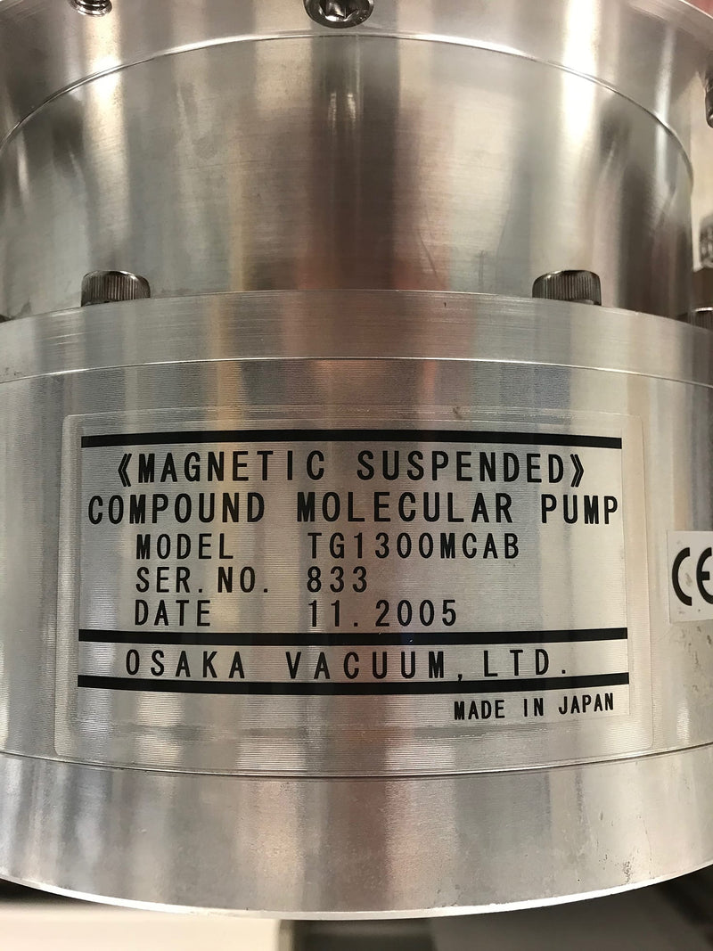 Osaka Vacuum TG 1300 MCAB Mag Suspended Turbo Pump