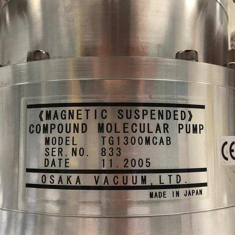 Osaka Vacuum TG 1300 MCAB Mag Suspended Turbo Pump