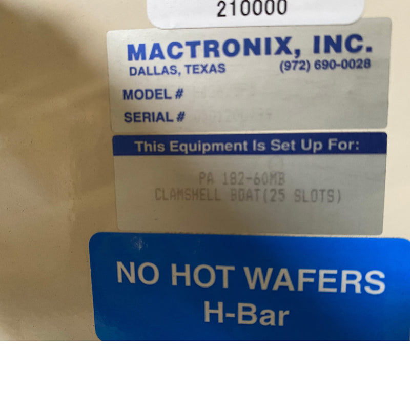 Mactronix HJ 2625 P 5 Horizon Wafer Transfer