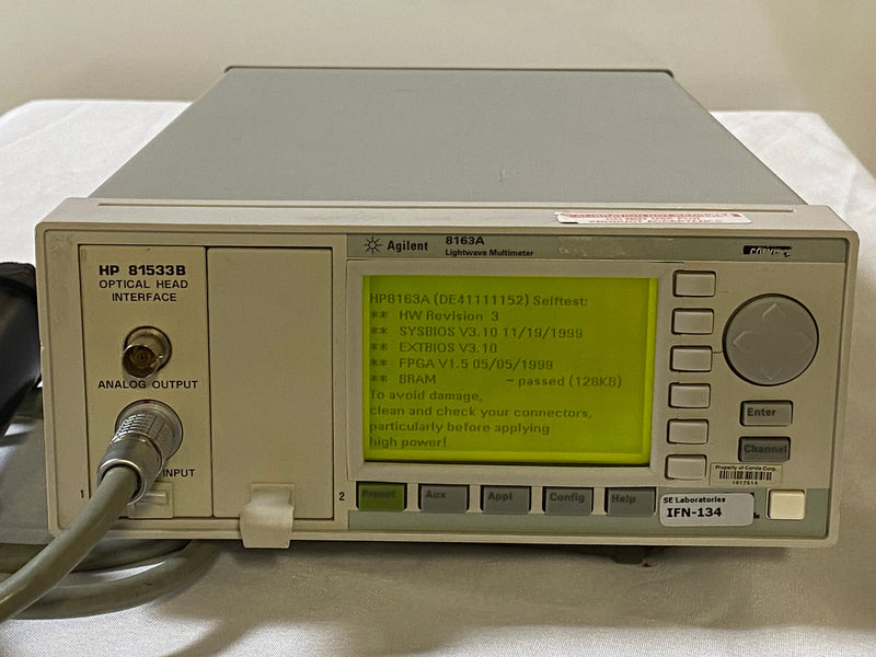 Agilent 8163 A Lightwave Multimeter