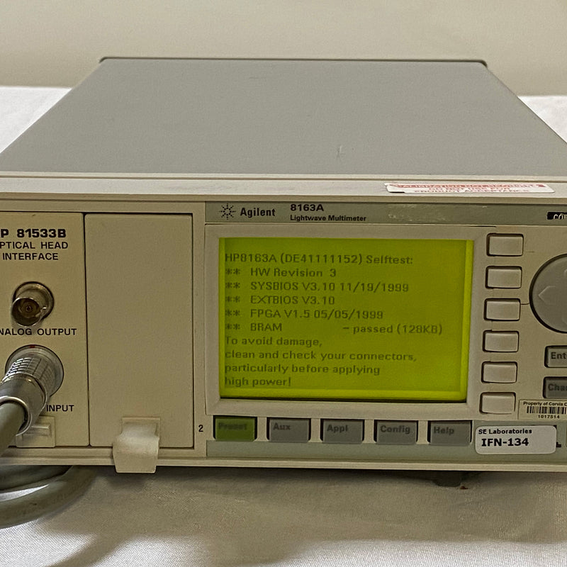 Agilent 8163 A Lightwave Multimeter