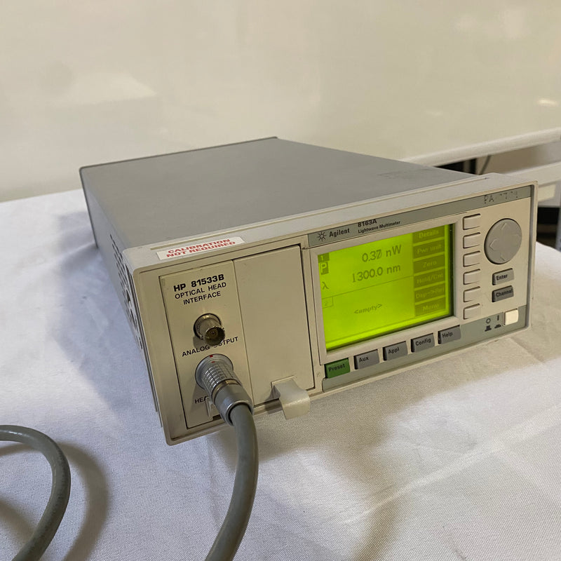 Agilent 8163 A Lightwave Multimeter