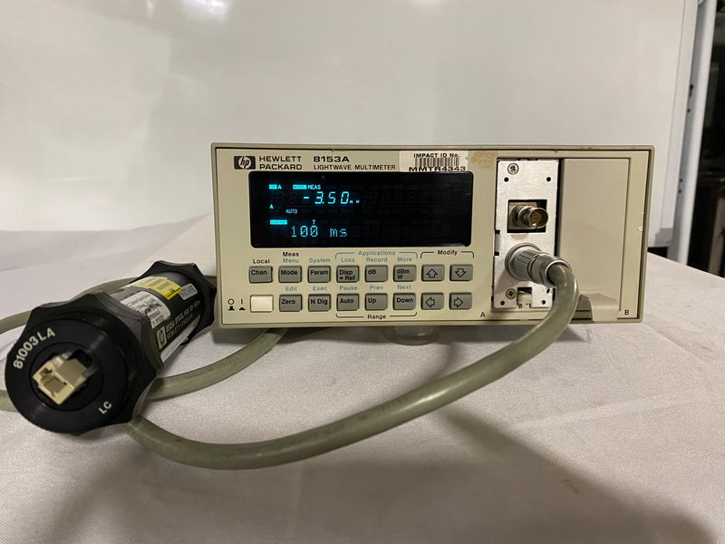 Agilent 8153 A Lightwave Multimeter