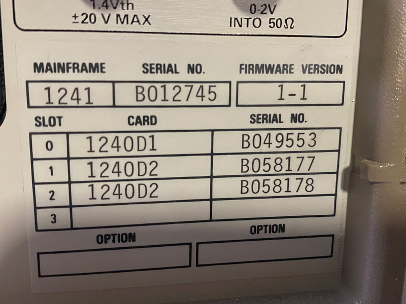 Tektronix 1241 Logic Analyzer