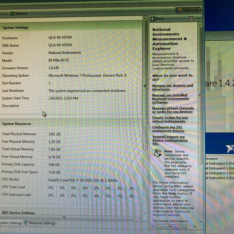 National Instruments NI PXIe 8135 Embedded Controller