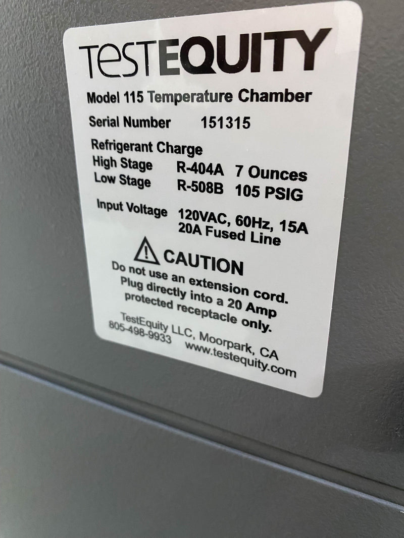 Test Equity 115 Temperature Chamber