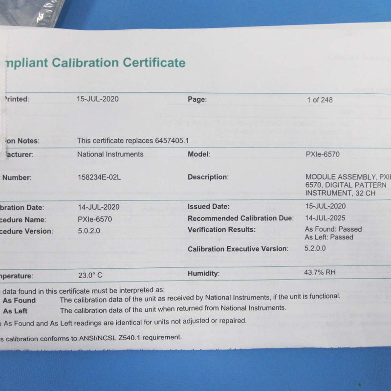 National Instruments PXIe 6570