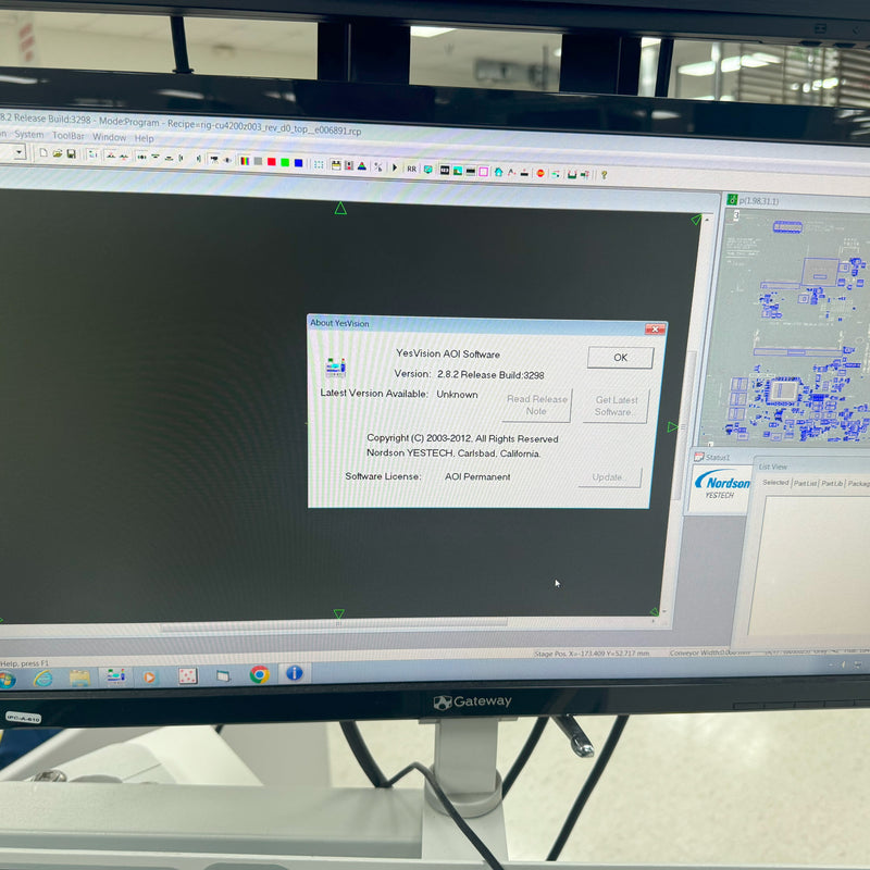 Nordson Yestech YTV FX Automated Optical Inspection (AOI)