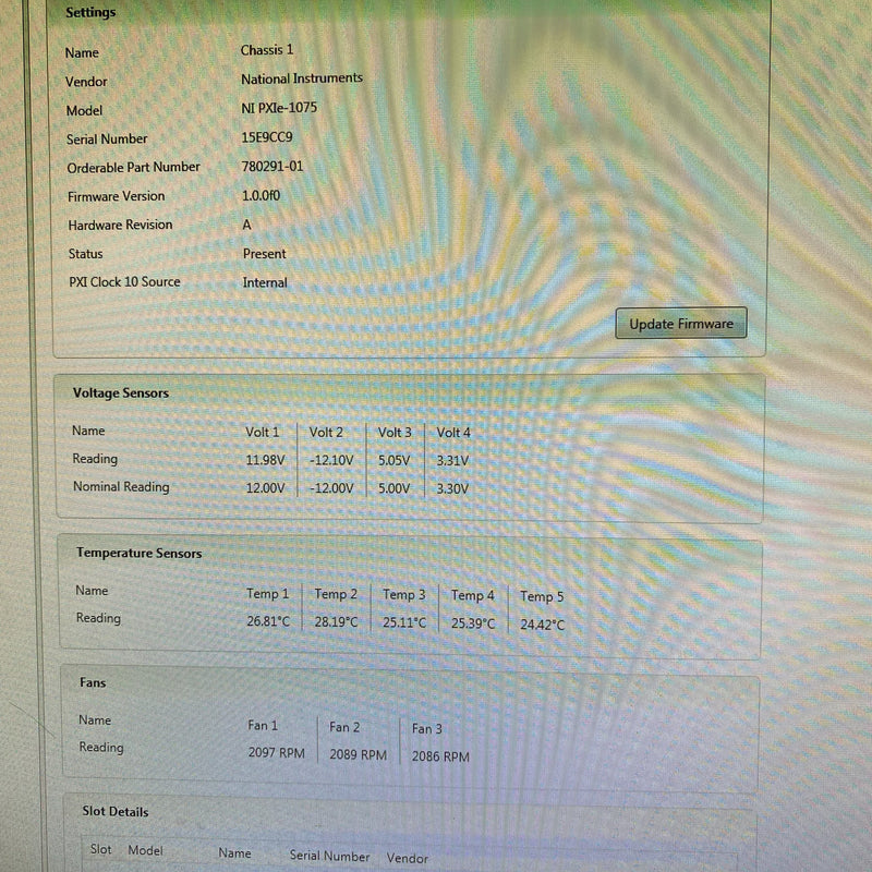 National Instruments NI PXIe 1075 Chassis