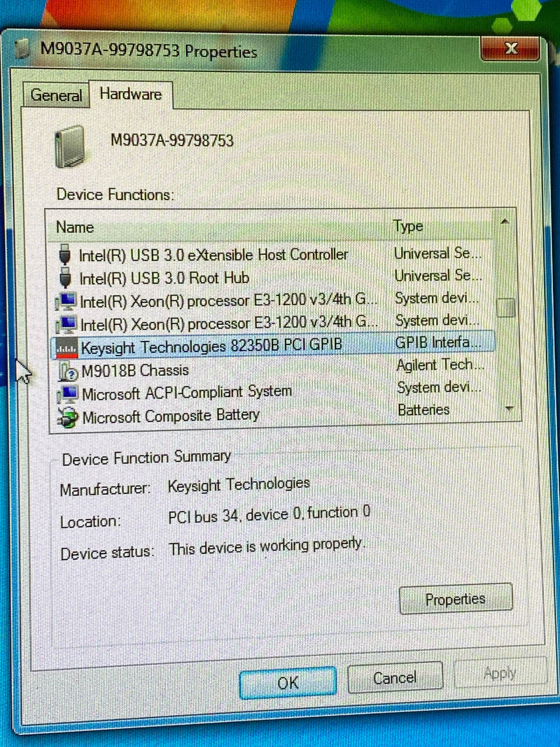 Agilent / Keysight M 9037 A High Performance Embedded Controller