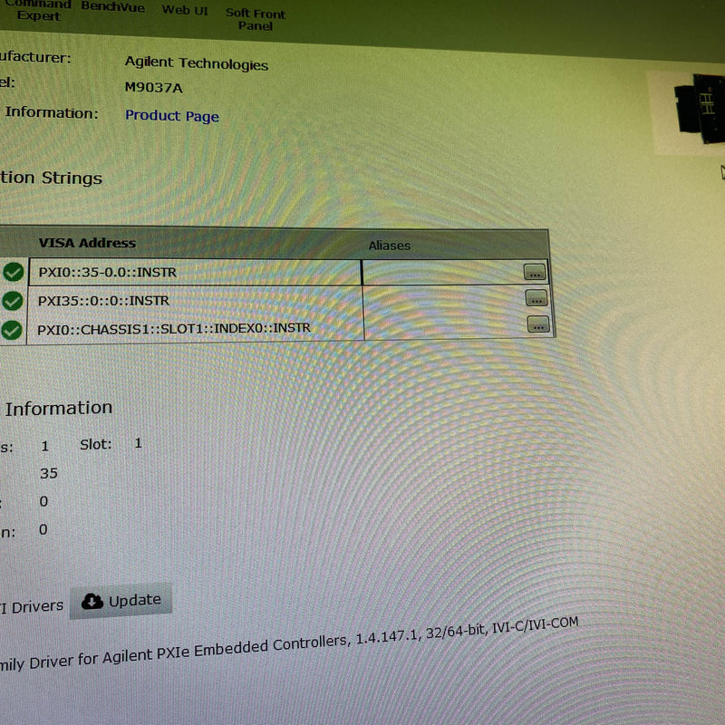 Agilent / Keysight M 9037 A High Performance Embedded Controller