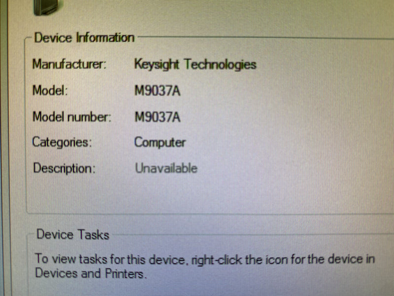 Agilent / Keysight M 9037 A PXIe Embedded Controller