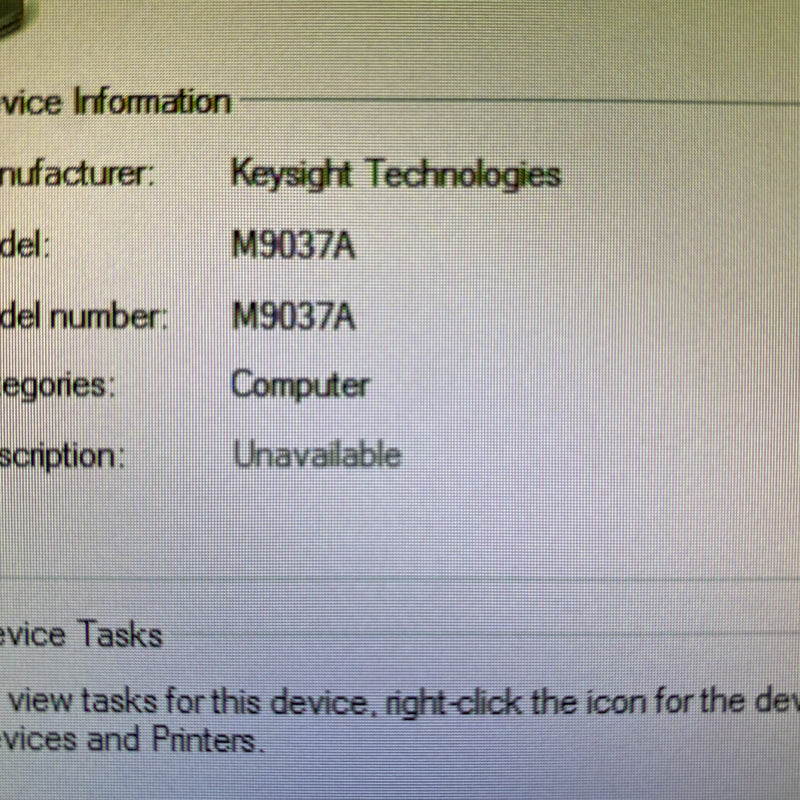 Agilent / Keysight M 9037 A PXIe Embedded Controller