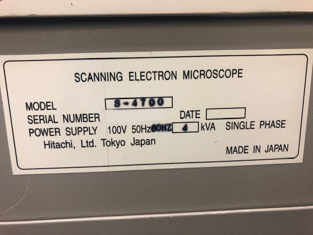 Hitachi S 4700 II SEM