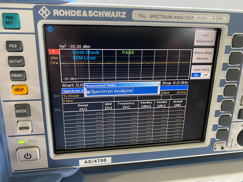 Rohde & Schwarz FSL 6 Spectrum Analyzer