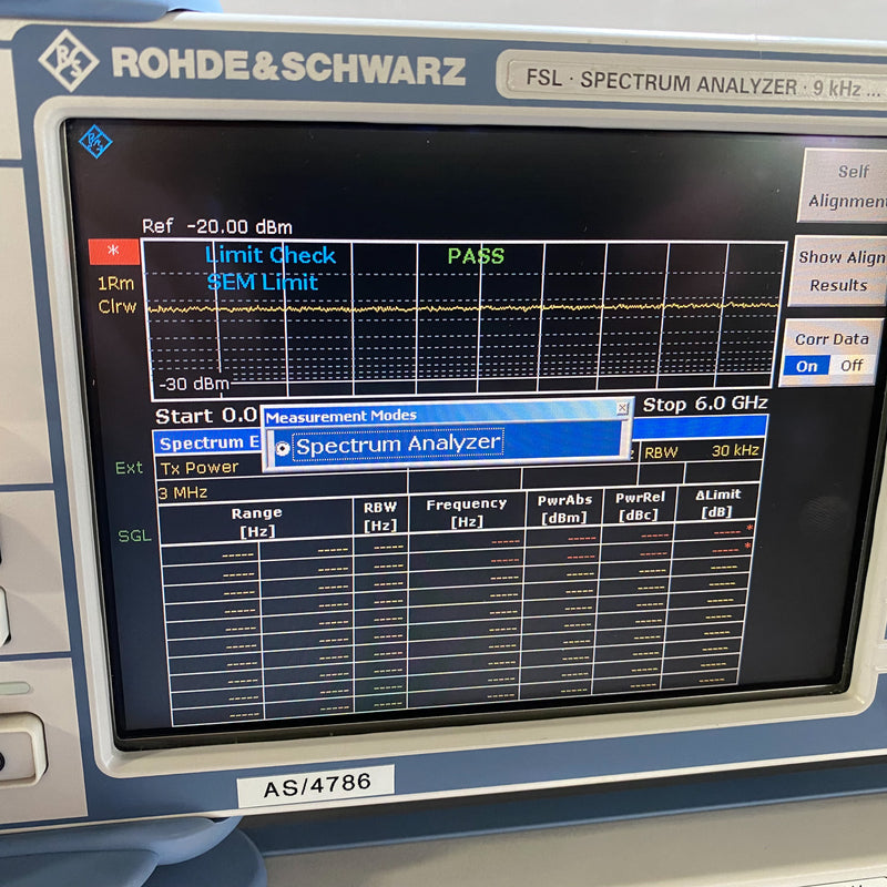 Rohde & Schwarz FSL 6 Spectrum Analyzer