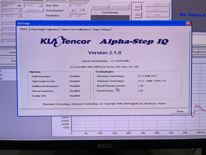 KLA-Tencor Alpha Step IQ Profiler