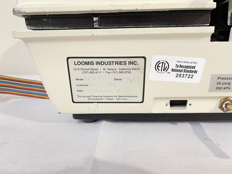 Loomis LCD 1 Wafer Scriber