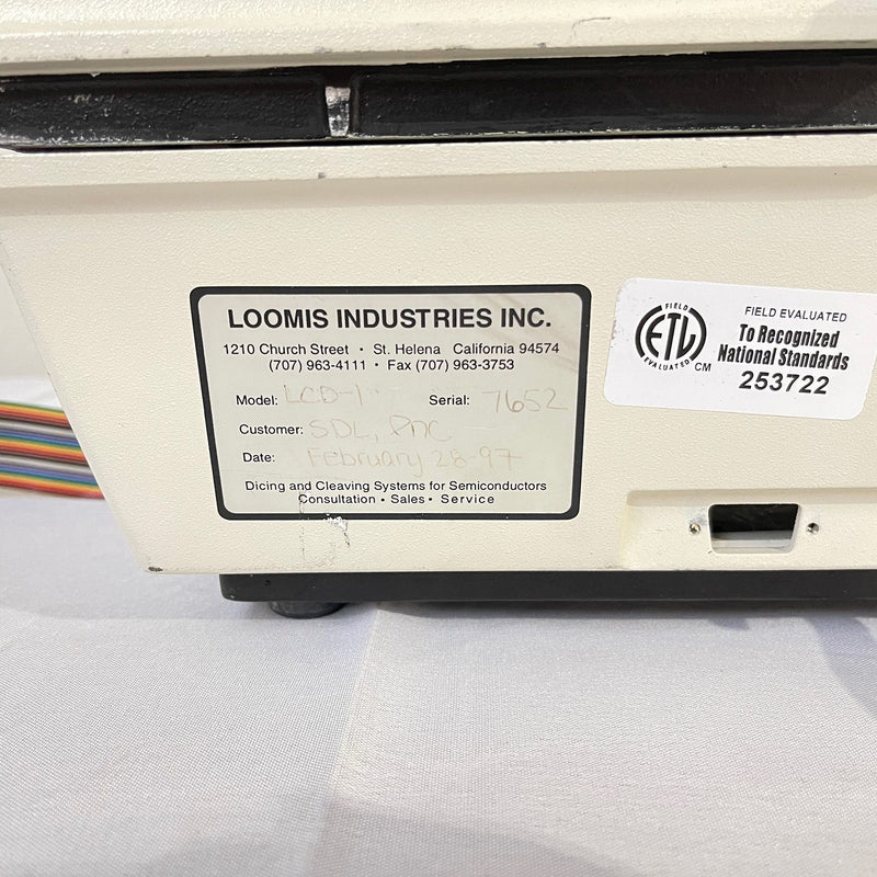 Loomis LCD 1 Wafer Scriber