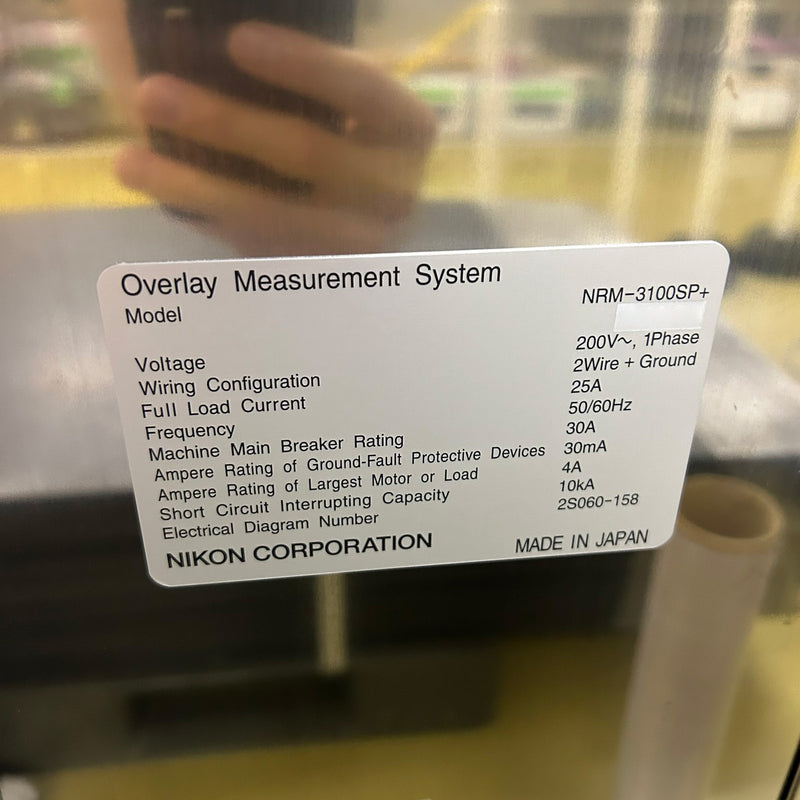 Nikon NRM 3100 SP+ Overlay Measurement