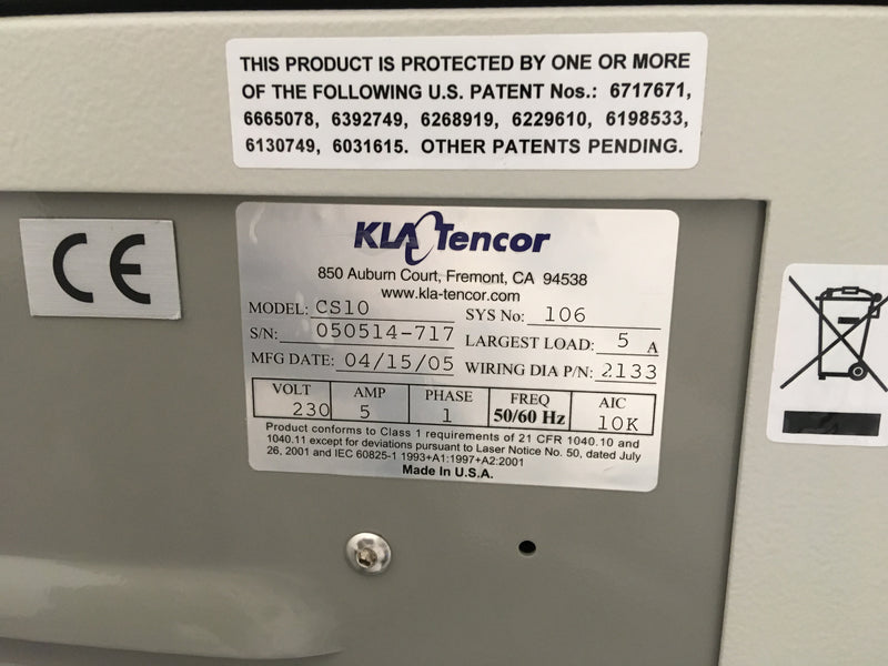 KLA-Tencor Candela CS 10 Surface Analyzer