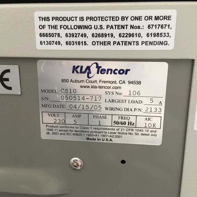 KLA-Tencor Candela CS 10 Surface Analyzer