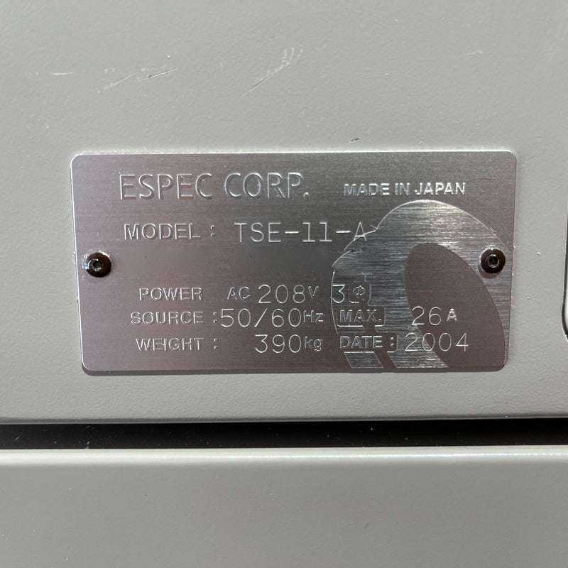 Espec TSE 11 A Thermal Shock Chamber