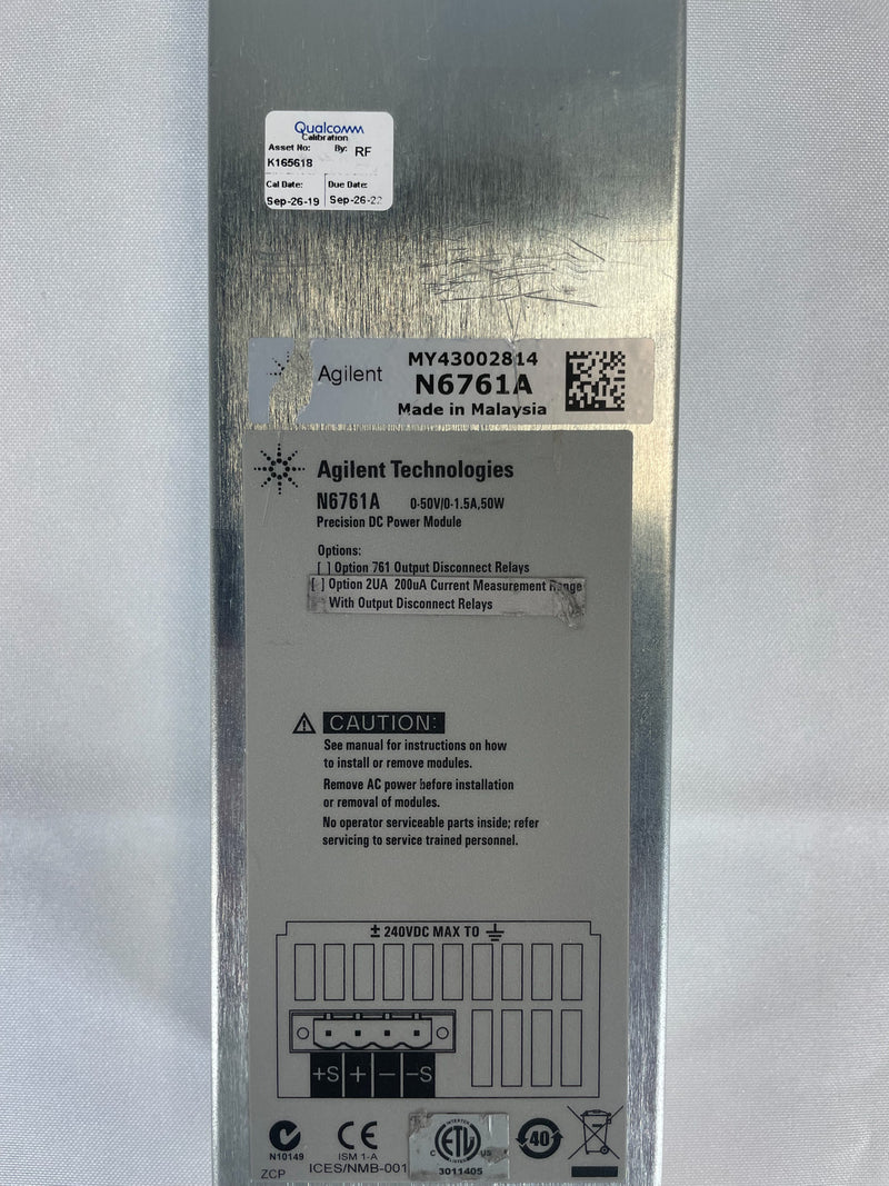 Agilent N 6761 A Precision DC Power Module