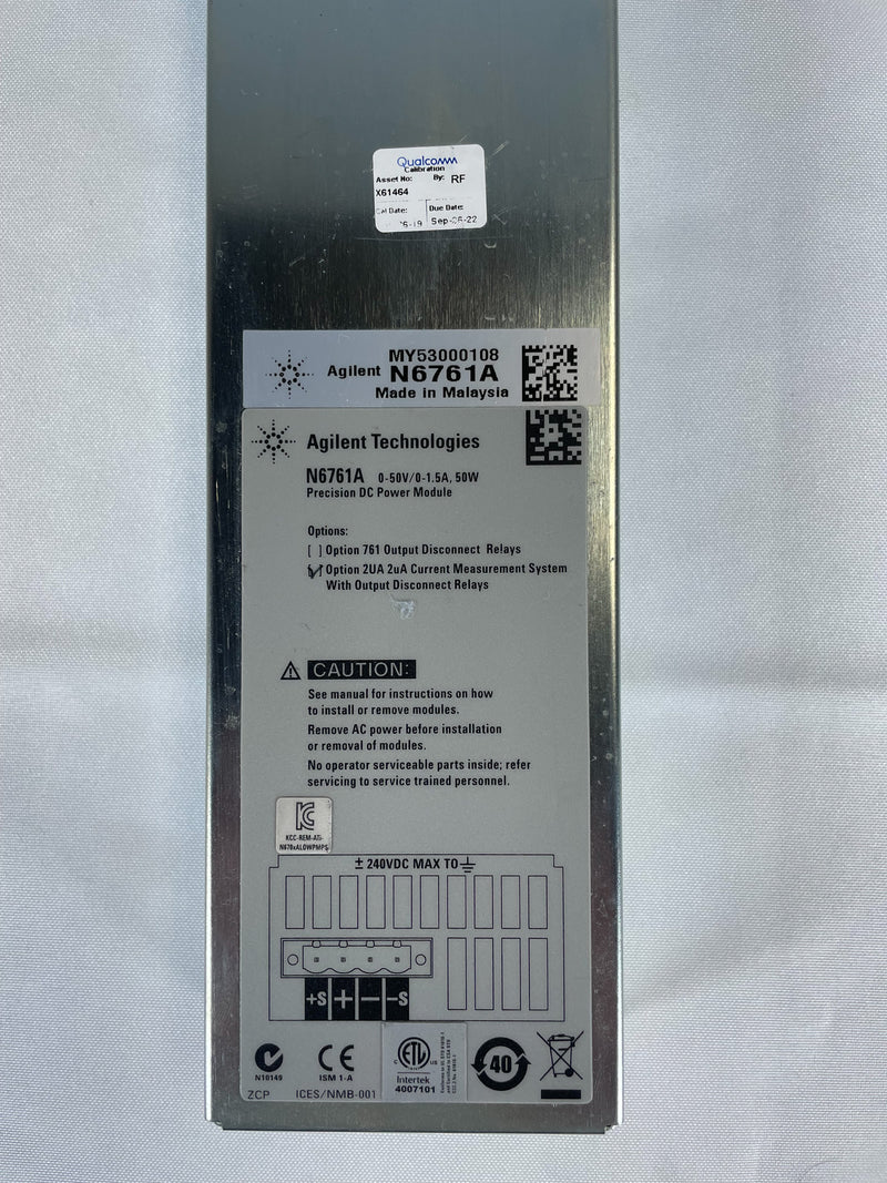 Agilent N 6761 A Precision DC Power Module