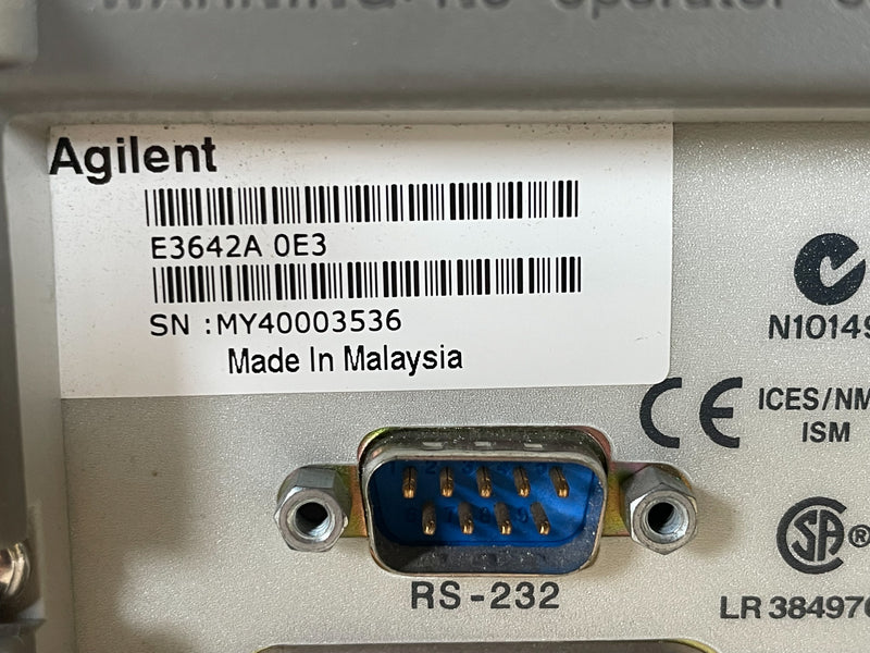 Agilent E 3642 A DC Power Supply