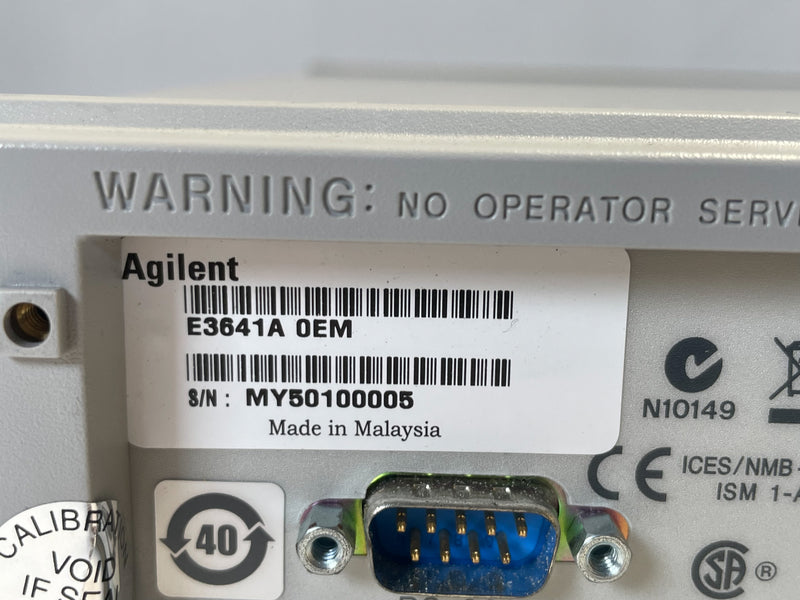 Agilent E 3641 A DC Power Supply