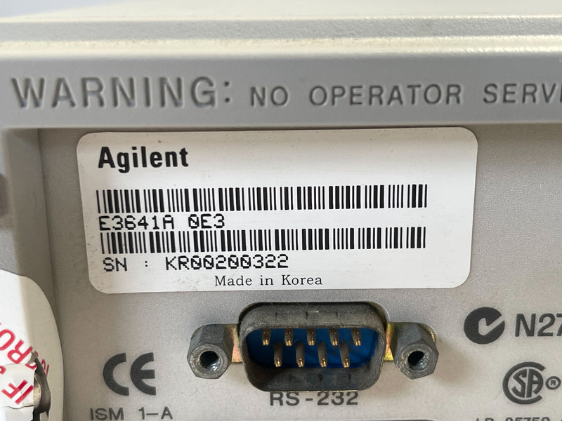 Agilent E 3641 A DC Power Supply