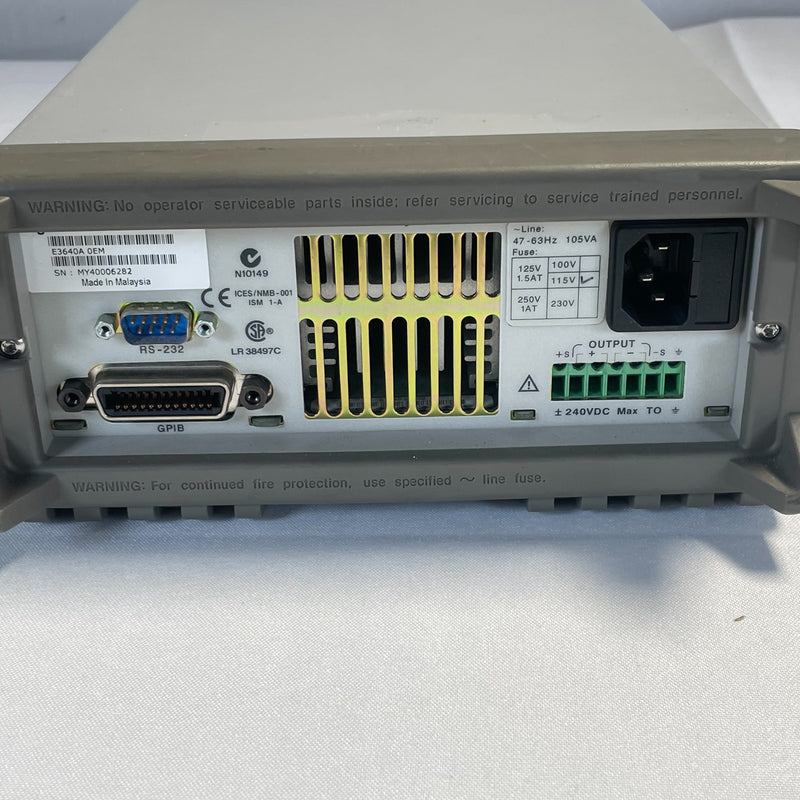 Agilent E 3640 A DC Power Supply