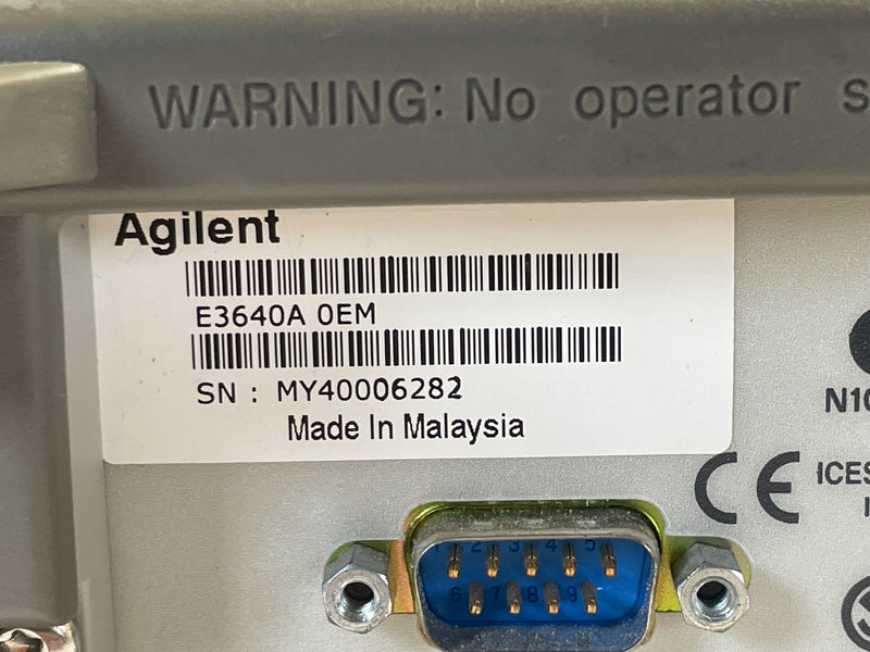 Agilent E 3640 A DC Power Supply