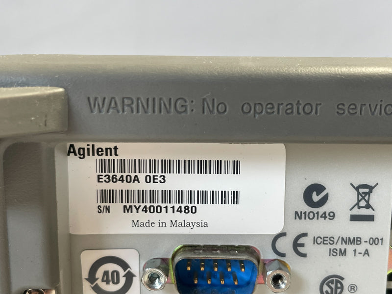 Agilent E 3640 A DC Power Supply