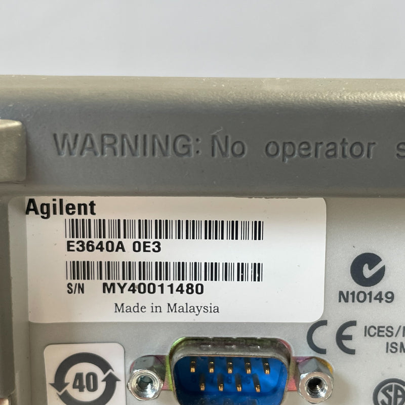 Agilent E 3640 A DC Power Supply