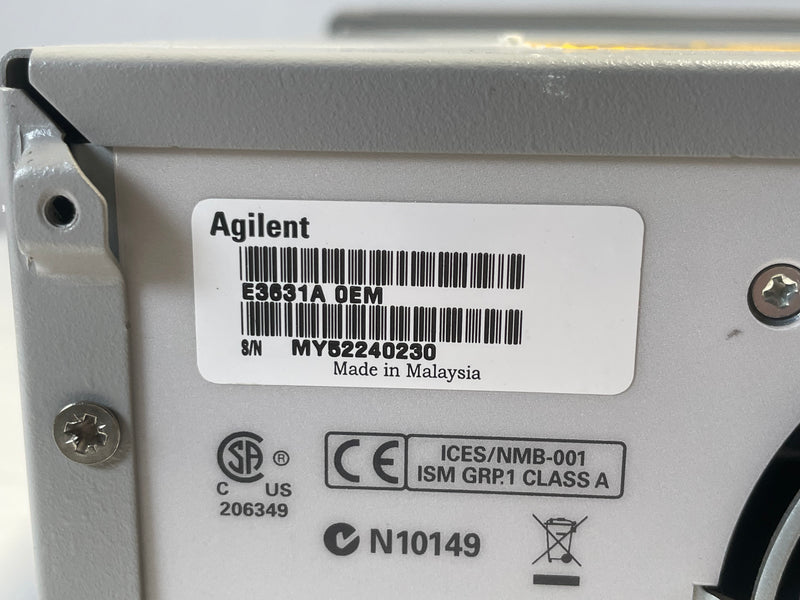 Agilent E 3631 A DC Power Supply