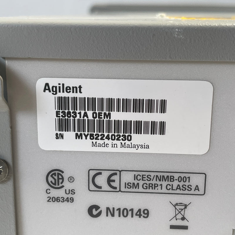 Agilent E 3631 A DC Power Supply