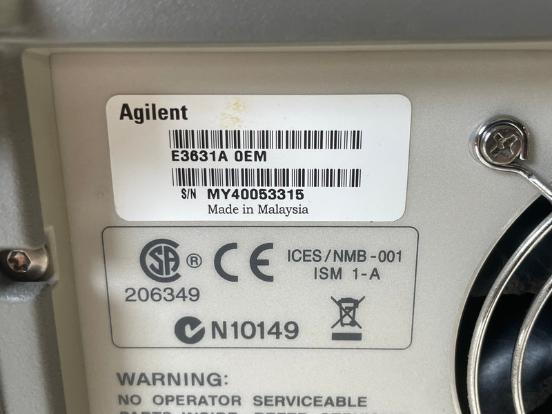 Agilent E 3631 A DC Power Supply