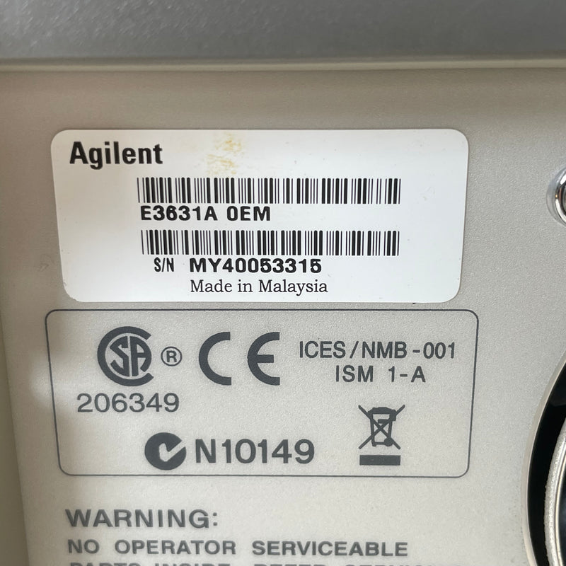 Agilent E 3631 A DC Power Supply