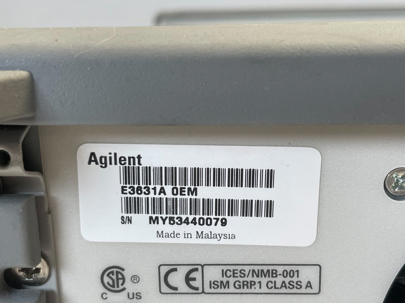 Agilent E 3631 A DC Power Supply