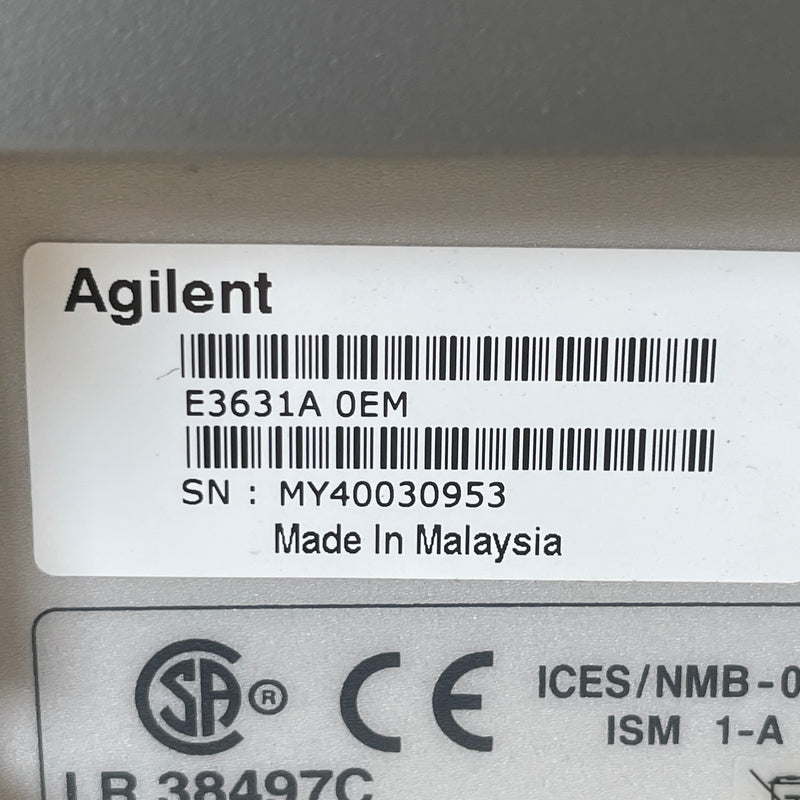 Agilent E 3631 A DC Power Supply