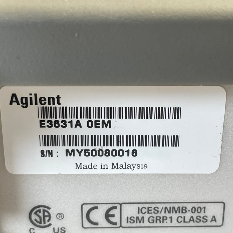 Agilent E 3631 A DC Power Supply