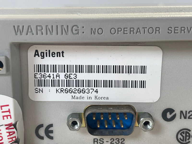 Agilent E 3641 A DC Power Supply