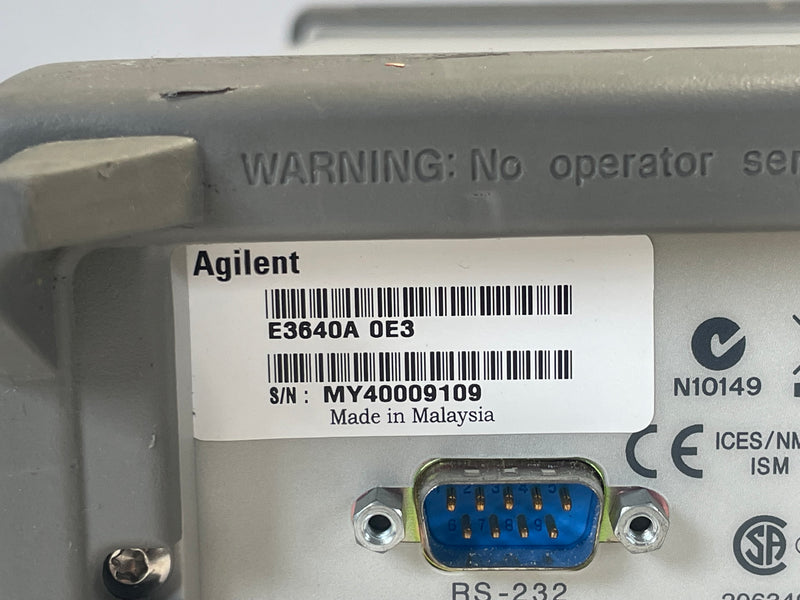 Agilent E 3640 A DC Power Supply