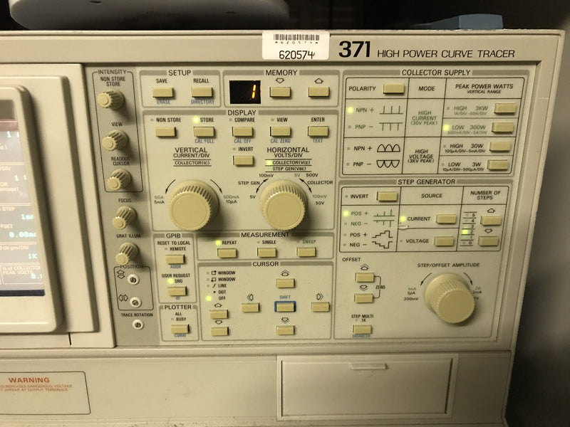 Tektronix 371 High Power Curve Tracer