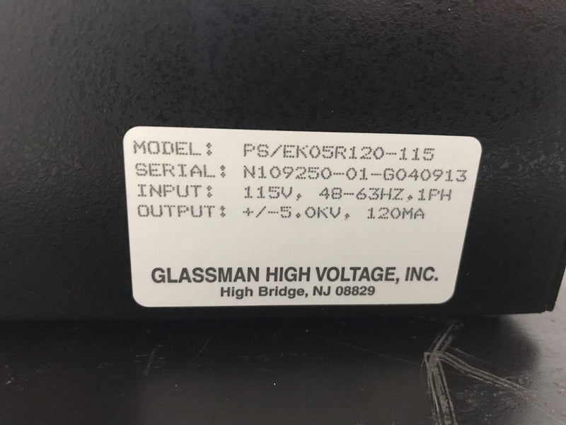 Glassman EK Series PS/EK 05 R 120-115 High Voltage Power Supply